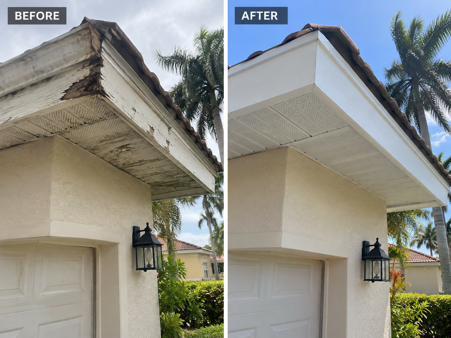 Fascia restoration before and after