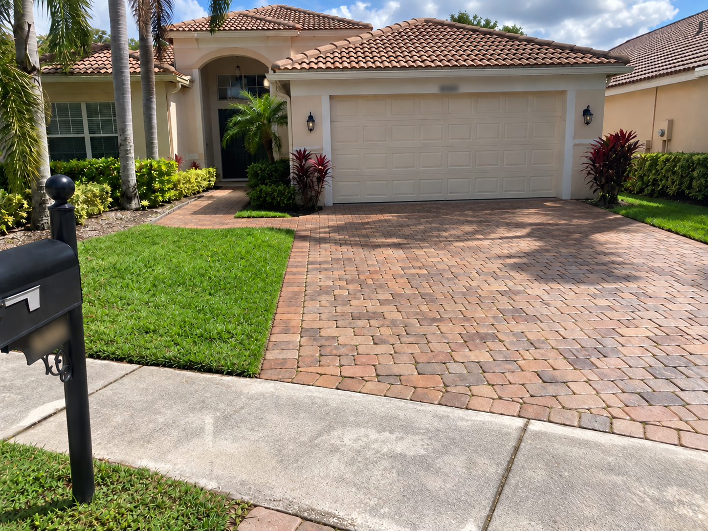 Pavers after cleaning
